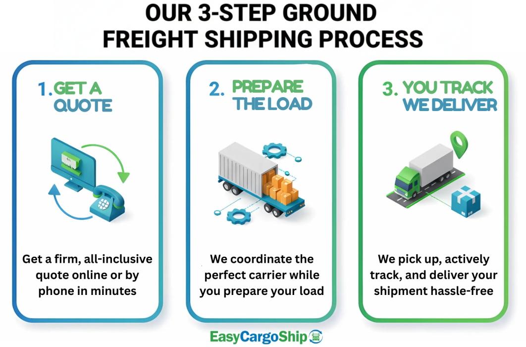 3 strp ground freight shipping process