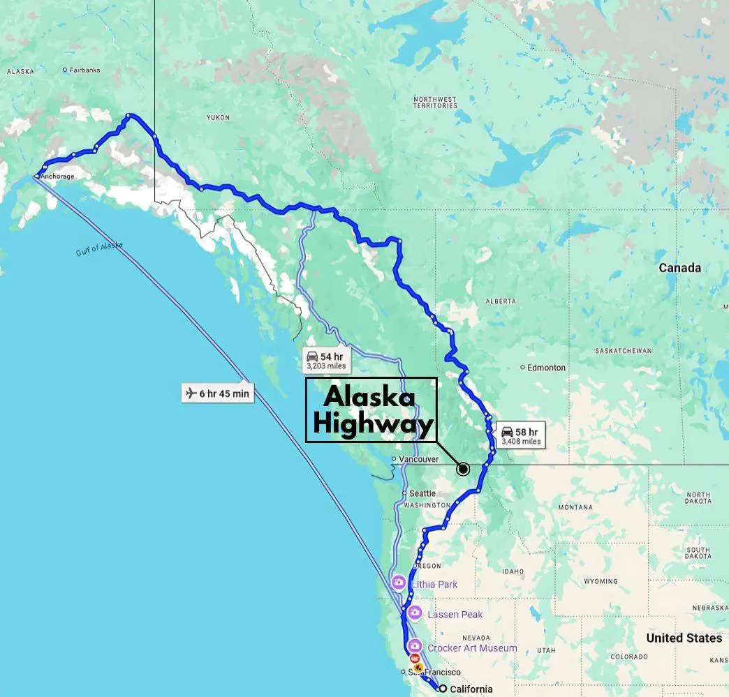 Can you drive from Alaska to the Mainland US?