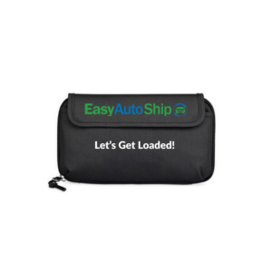 Easy Auto Ship Travel Pouch – Black Organizer Bag with “Let’s Get Loaded!” Branding